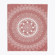 Sunflower Maroon Large - Organic Turkish Cotton Beach Towel | Feshka