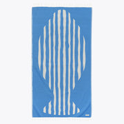 Blue Stripes - Organic Turkish Cotton Beach Towel | Feshka