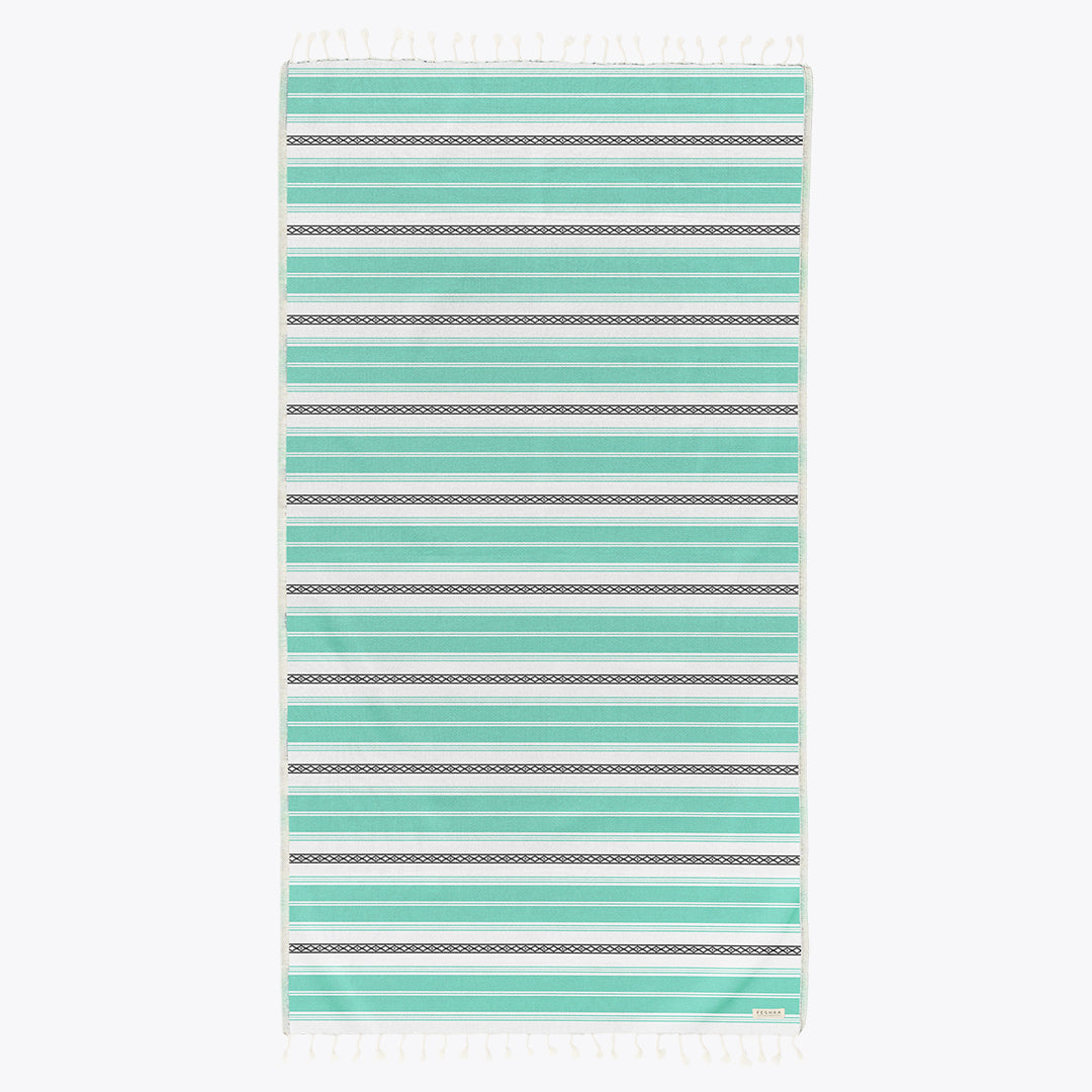 Mint - Organic Turkish Cotton Beach Towel | Feshka