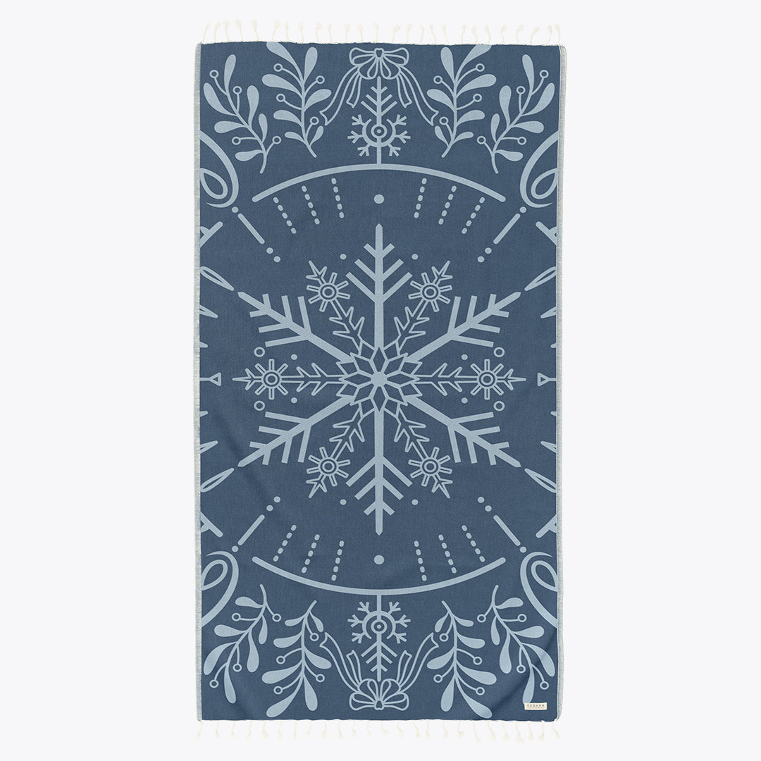 Snowflake - Organic Turkish Cotton Beach Towel | Feshka